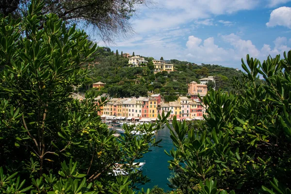 Portofino Liguria Італійське Рибальське Село Курорт Відоме Своїми Мальовничими Портами — стокове фото