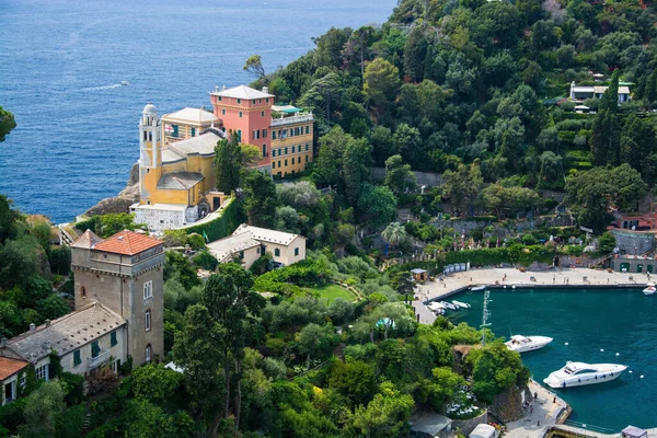 Gereja San Giorgio Adalah Sebuah Gereja Katolik Kecil Portofino Yang — Stok Foto