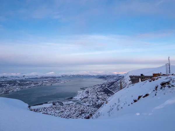 Tromso Norveç Troms Finnmark Iline Bağlı Belediyesi Kutup Dairesinin 350 — Stok fotoğraf