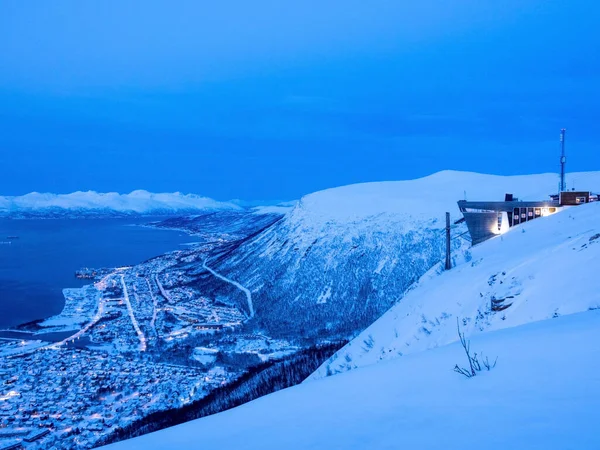 Tromso Adalah Sebuah Munisipalitas Kabupaten Troms Finnmark Norwegia Dan Berada — Stok Foto