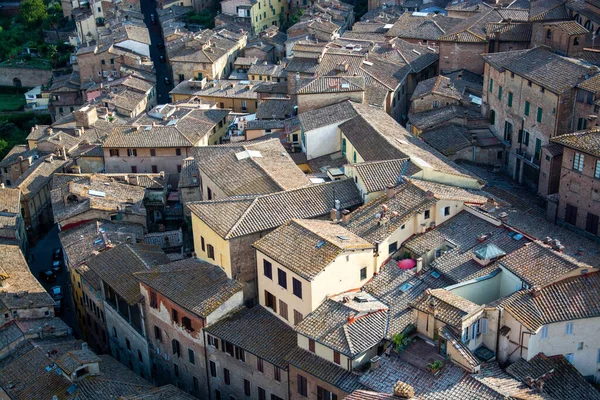 Siena Nın Tarihi Merkezi Unesco Tarafından Dünya Mirası Ilan Edildi — Stok fotoğraf