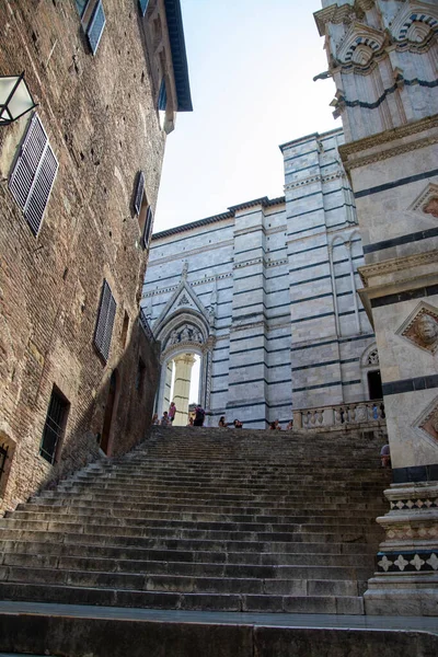 Siena Katedrali Talya Nın Siena Kentinde Bir Ortaçağ Kilisesidir Roma — Stok fotoğraf