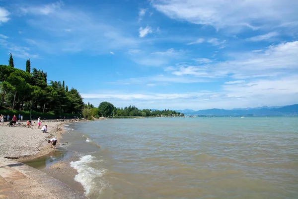 Danau Garda Lago Garda Italia Lombardy Italia Adalah Danau Terbesar — Stok Foto