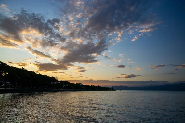 Lake Garda Italian Lago Garda Lombardy Italy Largest Lake Italy — Stock Photo, Image