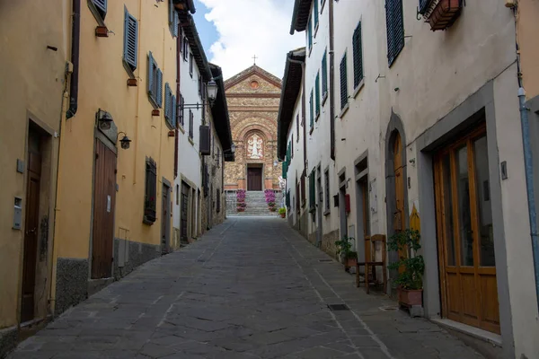 Panzano Chianti Una Ciudad Comuna Greve Región Italiana Toscana Cerca — Foto de Stock
