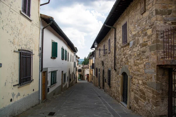 Panzano Chianti Stad Kommunen Greve Den Italienska Regionen Toscana Nära — Stockfoto