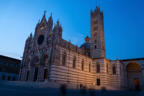 Siena Cathedral Średniowieczny Kościół Sienie Włochy Poświęcony Najwcześniejszych Dni Jako — Zdjęcie stockowe