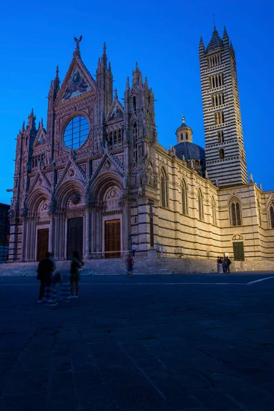 Siena Cathedral Medieval Church Siena Italy Dedicated Its Earliest Days — Stock Photo, Image