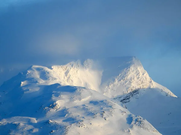 Die Lyngen Alpen Sind Eine Gebirgskette Nordosten Der Provinz Troms — Stockfoto
