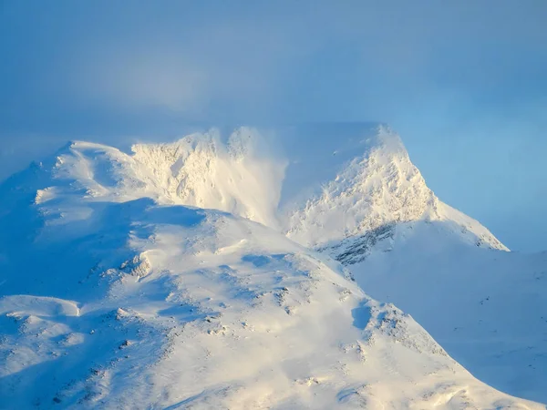 Lyngen Alpen Zijn Een Bergketen Het Noordoosten Van Provincie Troms — Stockfoto