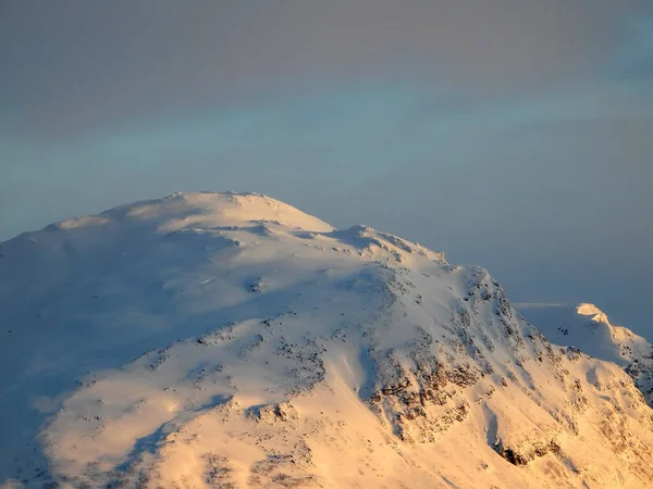 Los Alpes Lyngen Son Una Cordillera Noreste Troms Condado Finnmark — Foto de Stock