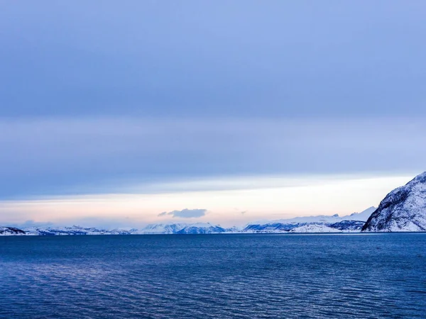 Lyngen Alpen Zijn Een Bergketen Het Noordoosten Van Provincie Troms — Stockfoto