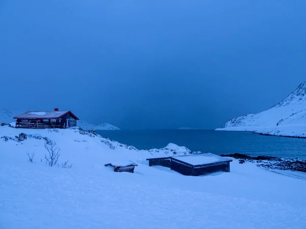 Mageroya Uma Grande Ilha Condado Troms Finnmark Extremo Norte Noruega — Fotografia de Stock