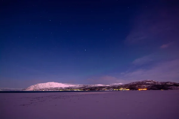 Una Aurora Boreal Veces Conocida Como Luces Polares Auroras Boreales —  Fotos de Stock