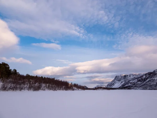Mattisvannet Είναι Μια Λίμνη Κοντά Στο Kafjord Στη Νορβηγία — Φωτογραφία Αρχείου
