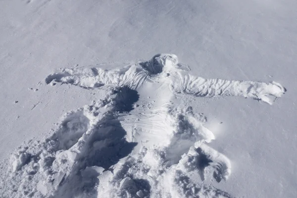 Forme dans la neige — Photo