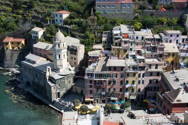 Фабьяцца, cinque terre, Фабрегас — стоковое фото