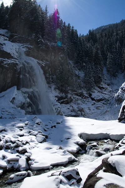 Vodopádem Krimml, Pinzgau, Rakousko — Stock fotografie