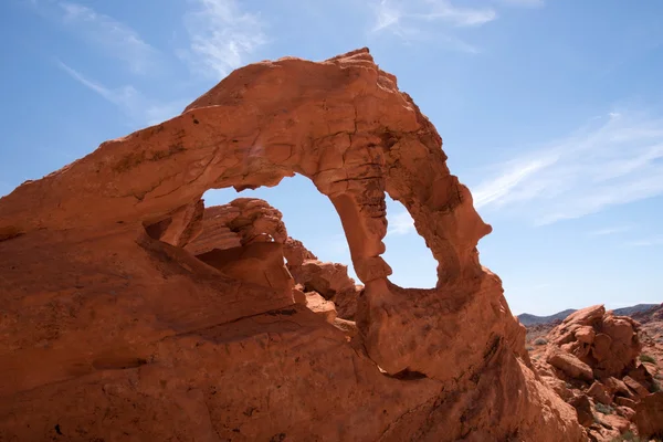 Dubbele boog, Valley of Fire, Nevada, Verenigde Staten — Stockfoto