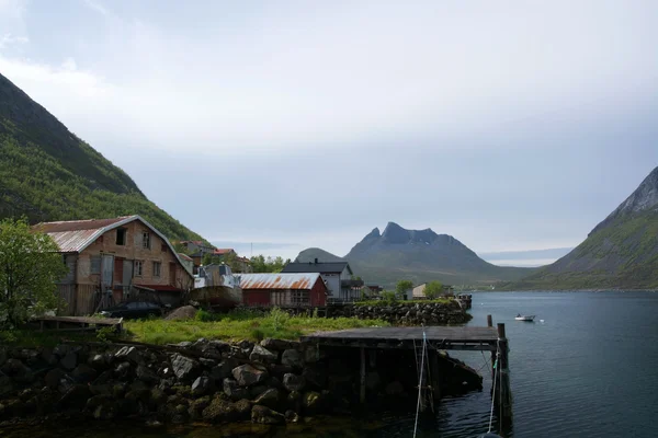 Gryllefjord, Senja, Norsko — Stock fotografie