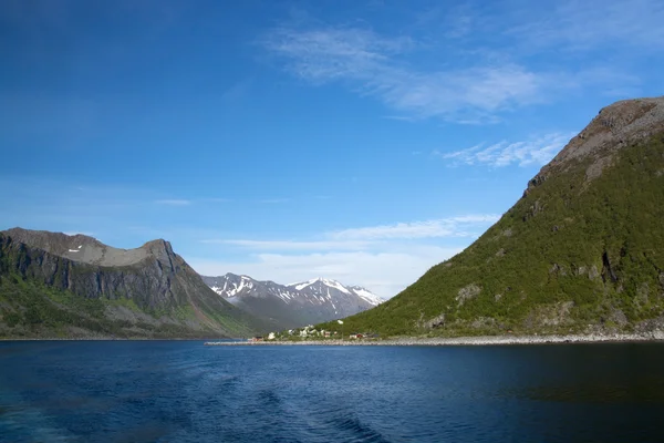 Gryllefjord, senja, norwegen — Stockfoto