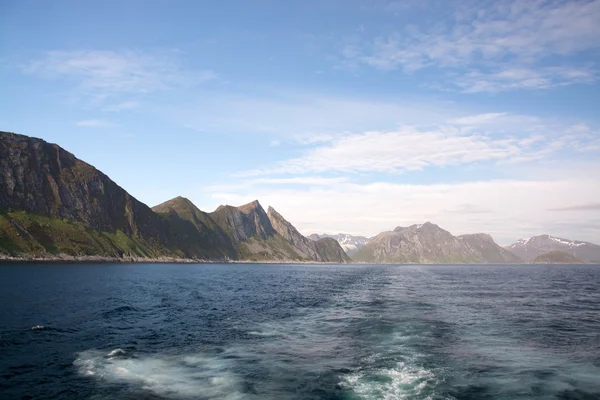 Gryllefjorden and Torskefjorden, Senja, Norway — Φωτογραφία Αρχείου