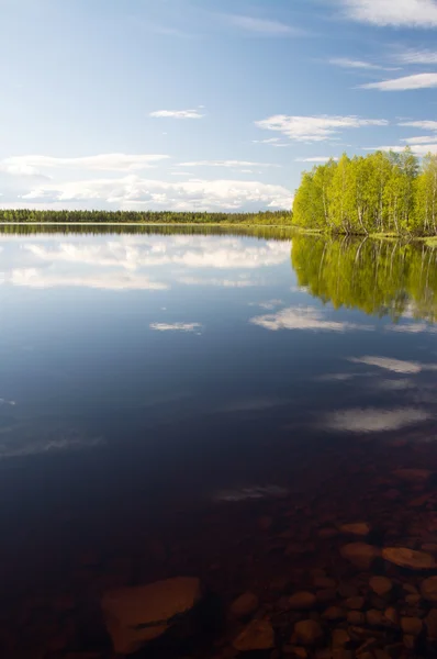 Lago en Laponia, Finlandia —  Fotos de Stock