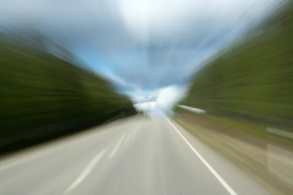 Vista sfocata di un conducente — Foto Stock