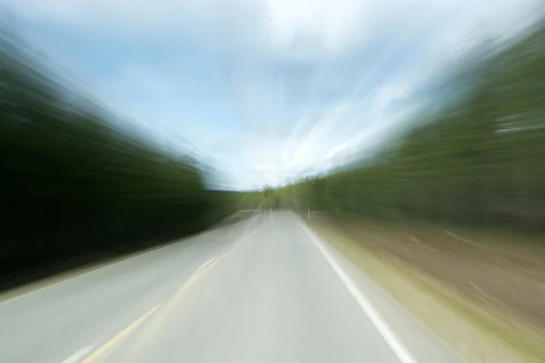 Vista sfocata di un conducente — Foto Stock