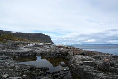 Sahilde Porsangerfjord, Norveç