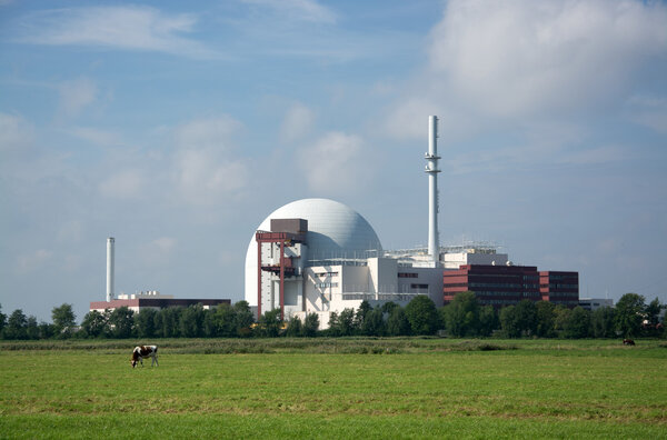 Nuclear Power Plant Brokdorf, Schleswig-Holstein, Germany