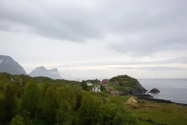 Paesaggio in un fiordo, Norvegia — Foto Stock