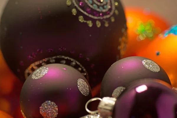 Close-up de bolas de Natal — Fotografia de Stock