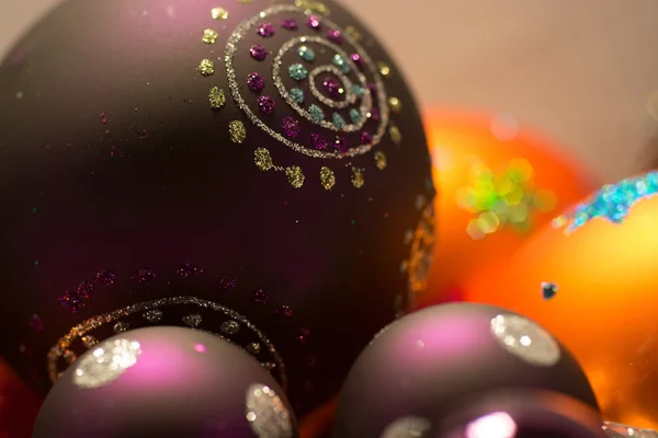Close-up de bolas de Natal — Fotografia de Stock