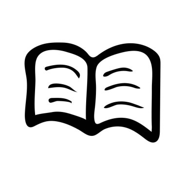 Elle çizilmiş karalama stili defter. Beyaz arka planda izole bir illüstrasyon. İç tasarım, duvar kağıdı, ambalaj, poster için.