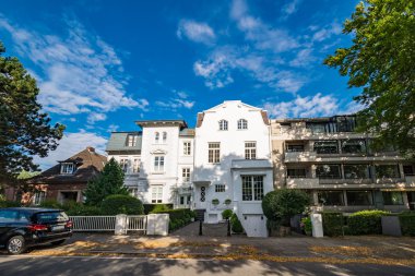 Kişilik Hamburg Almanca boyunca mimari binalar