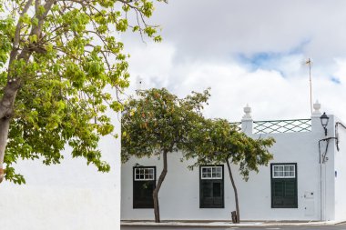 Lanzarote Kanarya Adası Spa üzerinde bina konut mimarisi