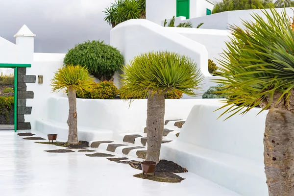 Architecture with lavastones on Lanzarote Canarian Island Spain — Stock Photo, Image