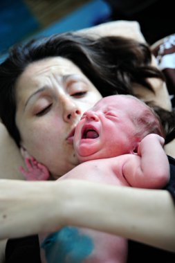 Newborn crying clipart