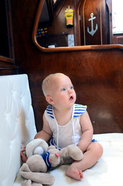 The young sailor Seva — Stock Photo, Image