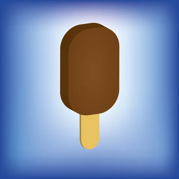  Mavi arka planda dondurma.