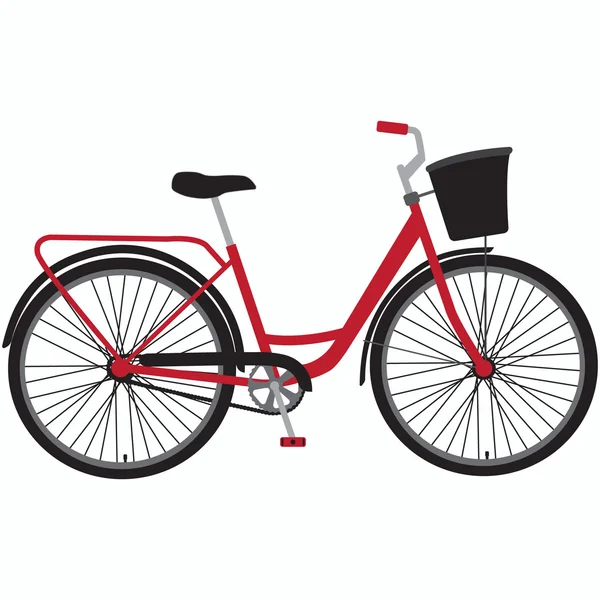 Fahrrad. flache Bauweise — Stockvektor