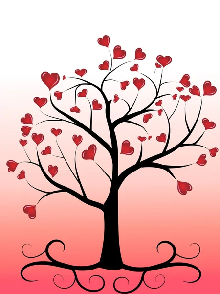 Liefdesboom — Stockvector