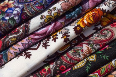 The Russian fabrics clipart