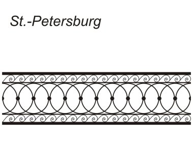 Forged fence clipart