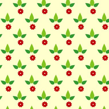 Basit çiçek deseni