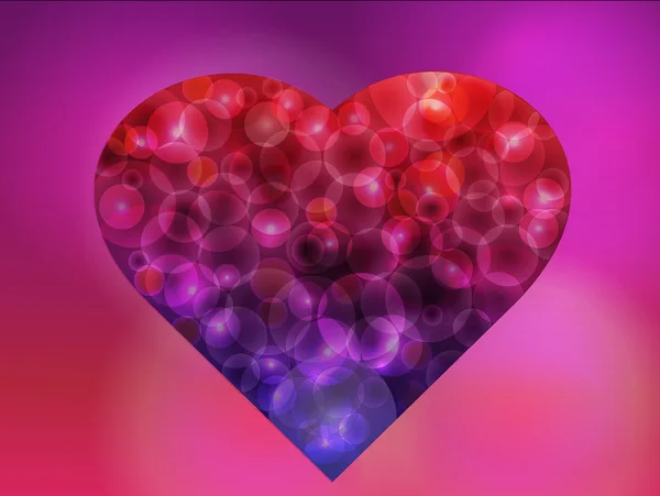 Bokeh heart — Stock Photo, Image