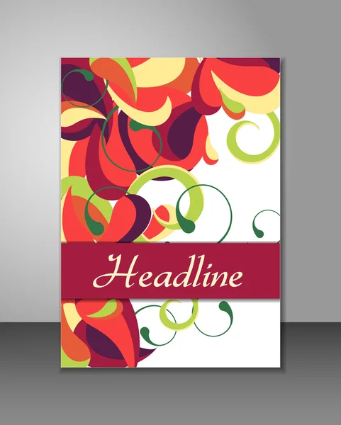 Multicolored cover design — Stock Vector