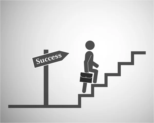 Stairs to success — Stock Vector