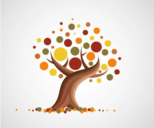 soyut sonbahar ağacı